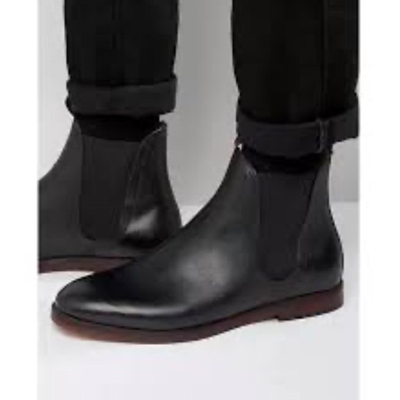 Hudson London Tamper in Black Chelsea Boots Size 8.5 - Picture 2 of 10